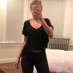 Kirra sheer-back blouse